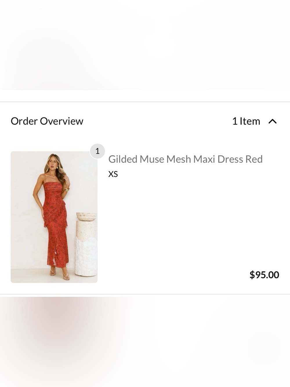 Hello Molly Gilded Muse Mesh Maxi Dress - Red